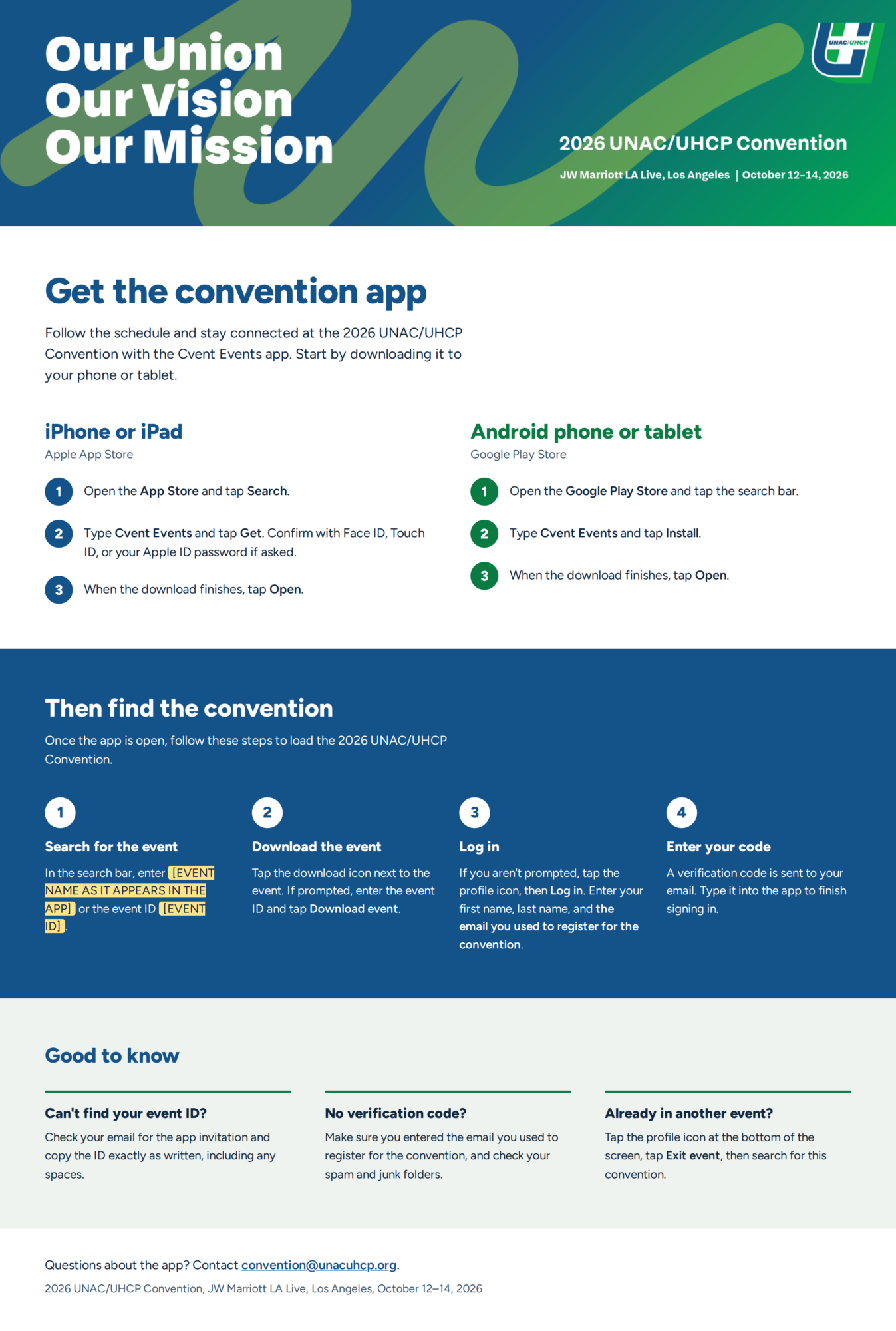 CVENT app instructions