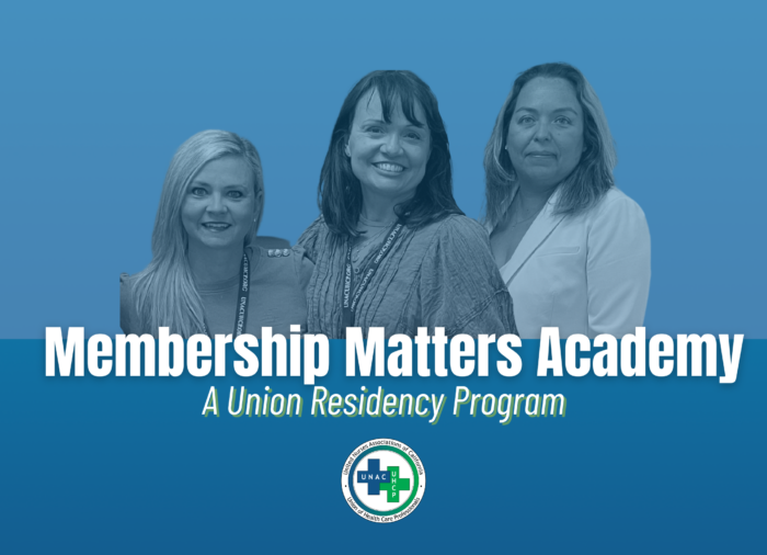 2022 Membership Matters Academy residents (3 women) smiling